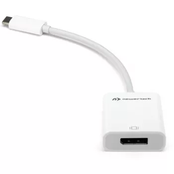 Adaptador USB, ficha USB-C > conector fêmea DisplayPort (branco, 11 cm)