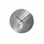 Relógio de parede NeXtime 8134 Swirled, Ø43 cm, prateado brilhante