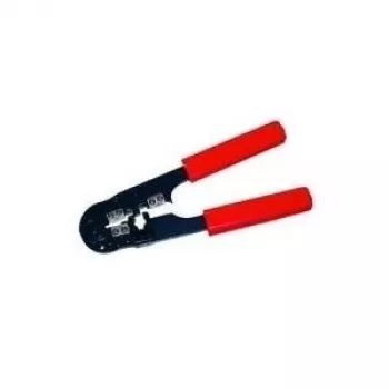 Alicate de cravar cabos S/CONN 73000-8 M preto vermelho