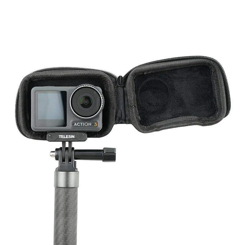 Bolsa de transporte Telesin para câmara DJI Action 3/4/5 Pro — design compacto, material durável