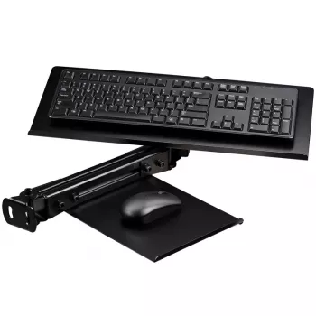 Suporte para teclado e rato Next Level Racing NLR-E019 Elite Black Edition – suporte ajustável sob a secretária para teclado e rato