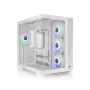 Caixa de computador THERMALTAKE Midi S380 TG ARGB Snow White — vidro temperado, iluminação ARGB