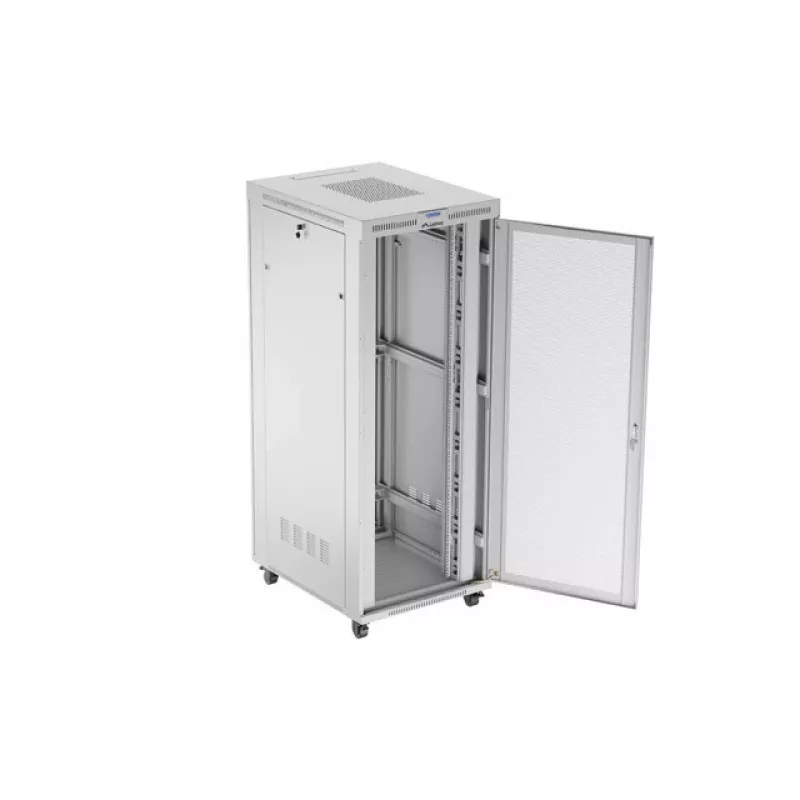Armário rack de chão 19 polegadas LANBERG FF01-8042-23SL 42U, portas perfuradas