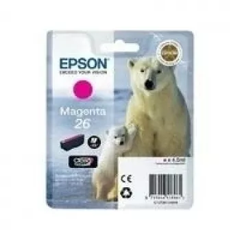 Tinteiro Epson Polar Bear embalagem individual magenta 26 Claria Premium, magenta, tinta pigmentada, 1 unid.