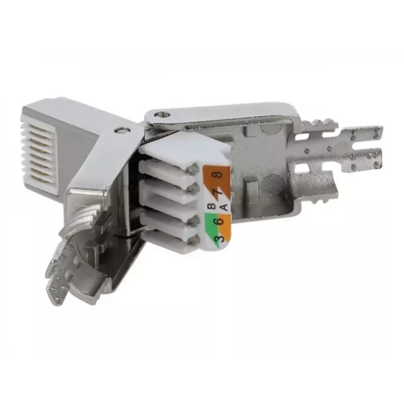 Conector de fio DeLOCK 86476 RJ-45 cinzento