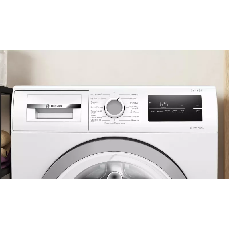 Máquina de lavar roupa de carga frontal Bosch WAN2813APL Series 4 8 kg 1400 rpm branca