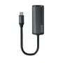 Adaptador SAVIO USB-C 3.1 Gen.1 (M) para RJ-45 Gigabit Ethernet (F), 1000 Mbps, AK-56, cinzento