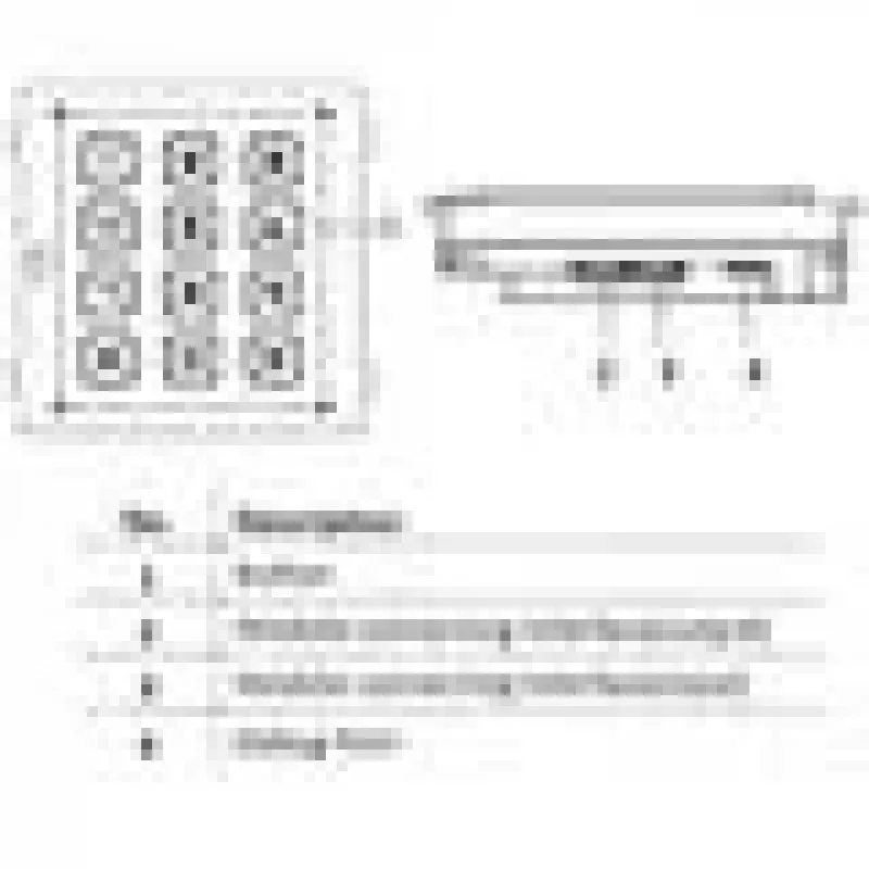Hikvision DS-KD-KP/S Acessório para intercomunicadores Teclado