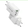 Carregador everActive SQ-655Q 65W, 1×USB-A + 2×USB-C carregamento rápido