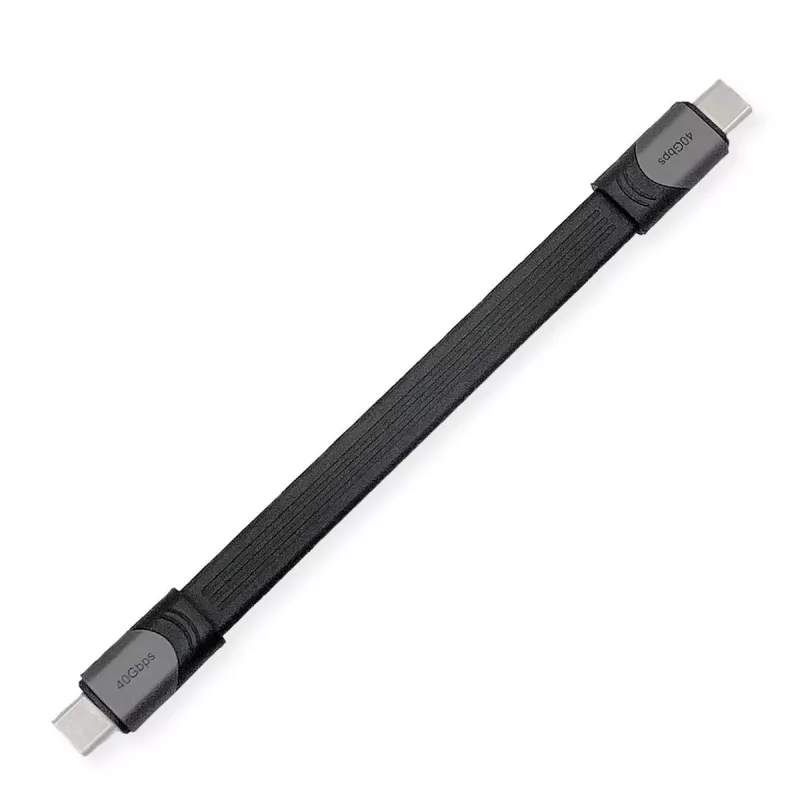 Cabo USB ROLINE 11029078 USB4 Gen 3x2 0,15 m USB C preto