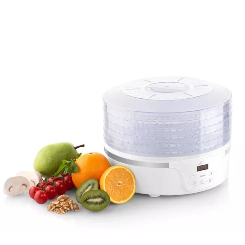 Desidratador ETA Eta SECCA transparente branco 380 W, ecrã LED, temporizador de 24 horas, 300×300×220 mm