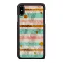 Capa de proteção para smartphone iKins para iPhone XS Max — Pop Mint preta, concha rígida com bordas elevadas