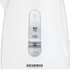 Chaleira elétrica SEVERIN 1 L 2200 W branca — sem fios, base de 360°, resistência oculta