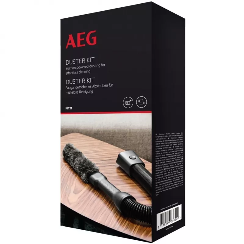 Conjunto de acessórios AEG AKIT21 conjunto de espanadores Well!6/7/8/9 aspirador de vareta preto