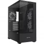 Caixa Sharkoon SK6 ARGB Tower ATX preto – caixa Mid-Tower ATX com iluminação ARGB e janela lateral em vidro temperado