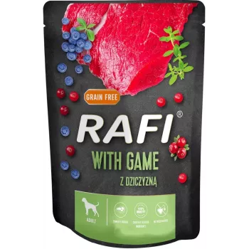 DOLINA NOTECI RAFI Comida húmida para cães caça, mirtilo, arando 300 g
