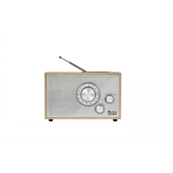 Rádio OR Nightingale USB/BT castanho-claro