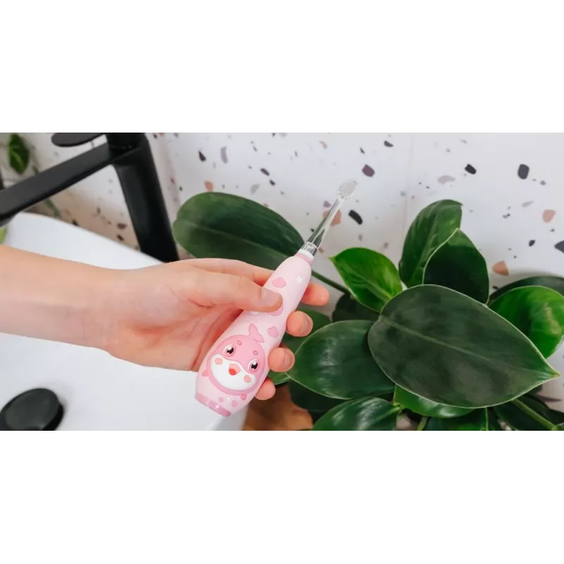 Escova de dentes elétrica sónica Concept ZK3010 para crianças 1–5 anos rosa