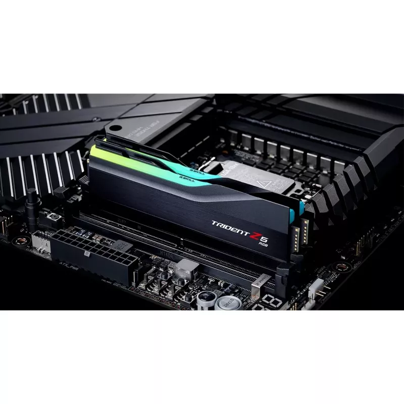 DIMM 32 GB DDR5-6000 (2x 16 GB) Dual-Kit, memória preta, F5-6000J2836G16GX2-TZ5RK, Trident Z5 RGB, INTEL XMP