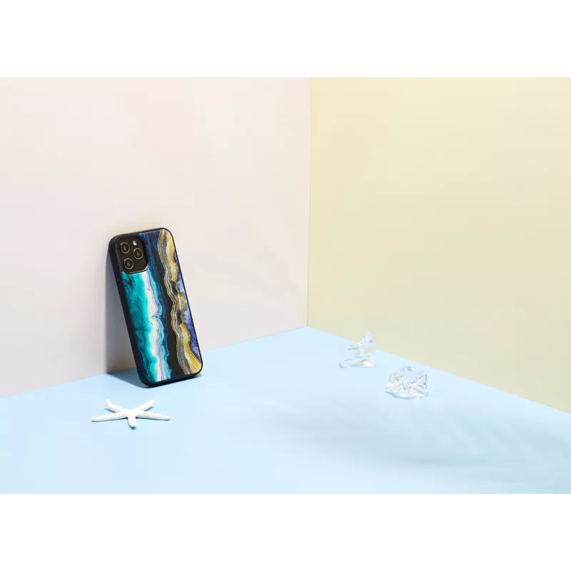 Capa de proteção iKins para Apple iPhone 12 Pro Max – design ágata roxa