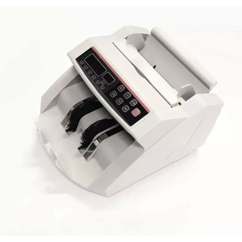 Contador de notas Extralink EX.21373 UV MGF branco — contador de moedas com deteção UV e MG