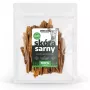 Snacks para cães UNISZKI pele de veado 100 g – snacks de mastigar de veado monocomponente para higiene dentária e treino