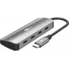 Goobay hub USB slim de 4 portas USB-C macho 10 Gbit/s - -ficha> 4x (76565)