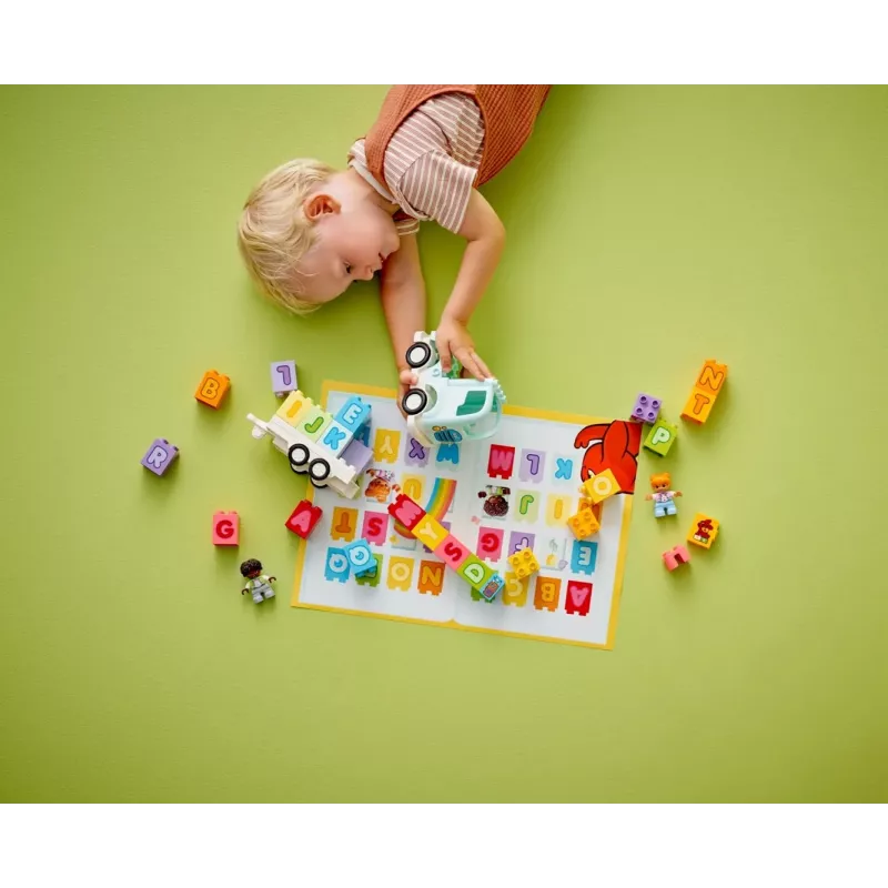Brinquedo de construção LEGO DUPLO 10421 Camião ABC, 36 peças, 2 minifiguras, a partir de 2 anos, dimensões 110 × 140 × 70 mm