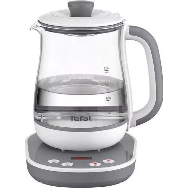 Chaleira elétrica Tefal BJ551B10 1,5 L 1430 W cinzento, branco