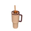 Copo térmico com palhinha telescópica Kambukka Rio Tumbler 950 ml Almond Dream