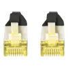 Cabo de rede DIGITUS CAT 6A S/FTP DK-1644-A-020-BL-10, 2 m, preto, 10 unidades