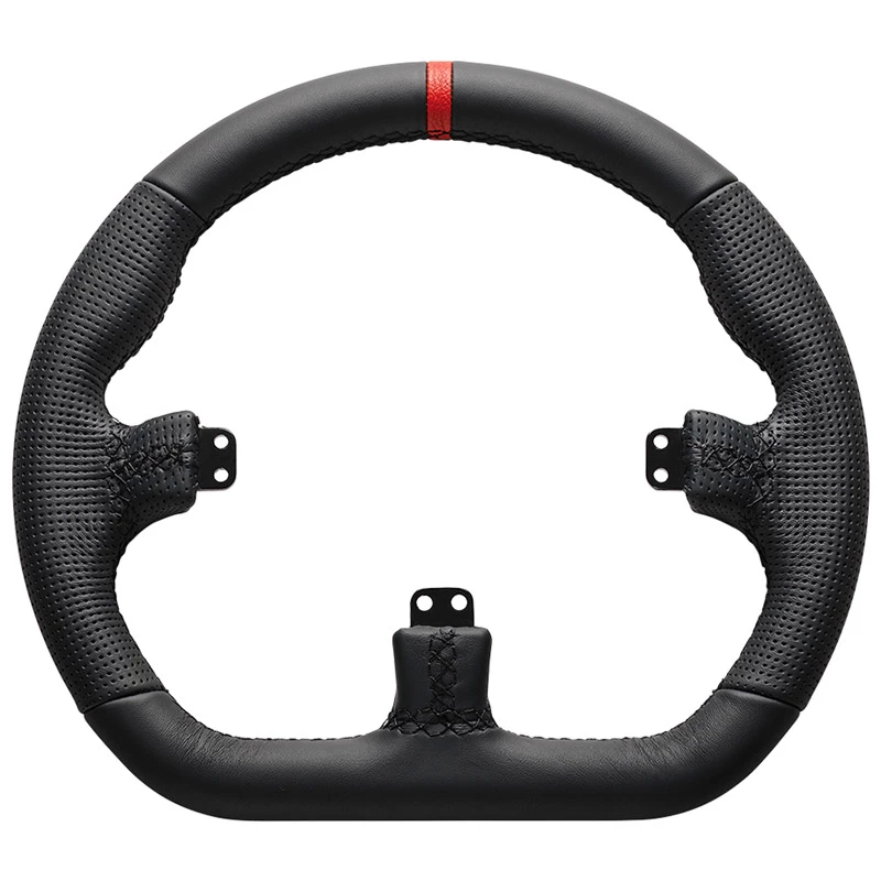 Asetek SimSports GT Rim - Closed D, couro - preto