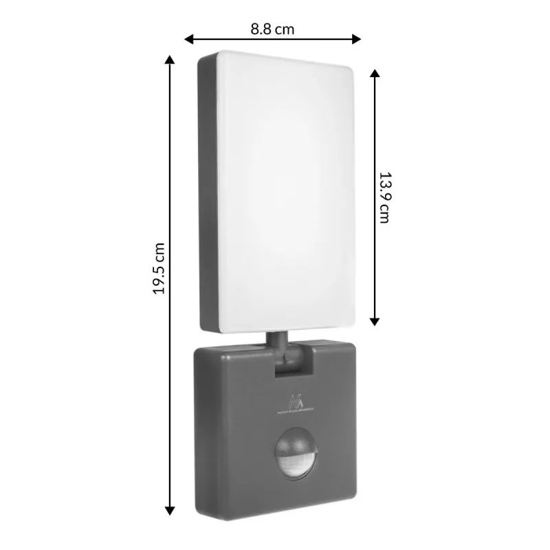 Projetor LED MACLEAN MCE516 com detetor de movimento PIR, 50W, cinzento