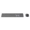 Conjunto de teclado e rato multi-dispositivo preto cinzento