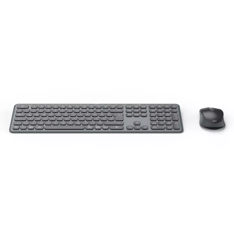 Conjunto de teclado e rato multi-dispositivo preto cinzento