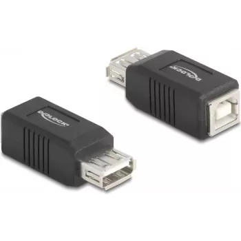 Adaptador de cabo DeLOCK 67203 USB Type-A USB Type-B preto