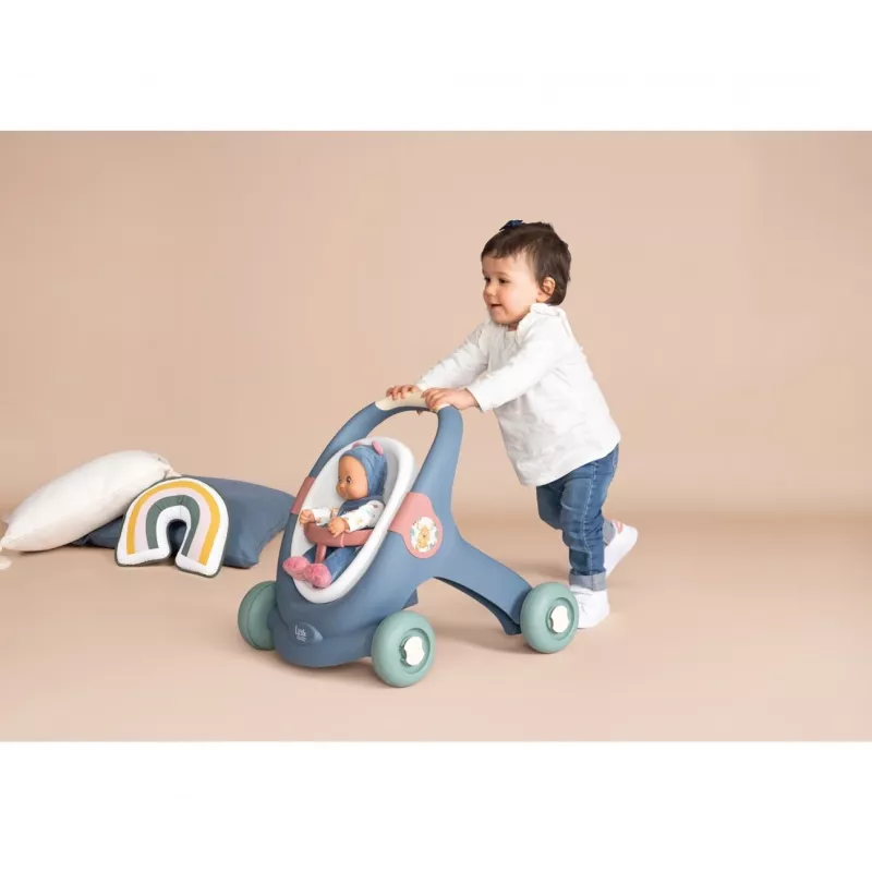 Little Smoby andarilho 3 em 1 com boneca