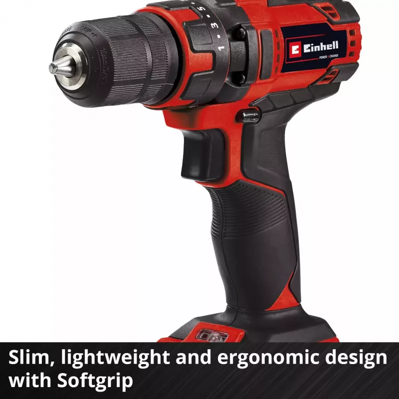 Berbequim com punho de pistola Einhell TC-CD 18/35 Li - Solo, 550 RPM, 1 cm de bucha