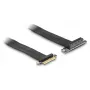 Placa riser DeLOCK PCI Express x4 conector macho para slot x4 90° angular com cabo 60 cm