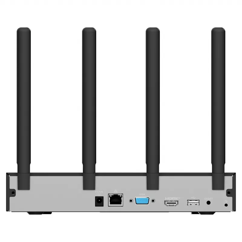Gravador de vídeo em rede IMOU N118W preto — 18 canais, reprodução 4 canais, máx. 3840×2160, WLAN dual-band, SATA até 16 TB