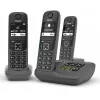 Telefone analógico/DECT Gigaset AE690A com identificação de chamada sem fios 3 telefones