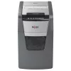Destruidora de documentos Rexel Optimum AutoFeed+ 130X corte cruzado 55 dB 22 cm preto, prateado