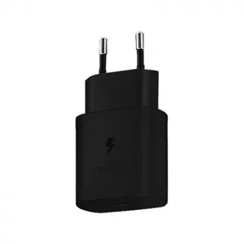 Carregador Samsung EP-TA800N para interiores, AC, USB-C 25 W, universal, 100–240 V, preto