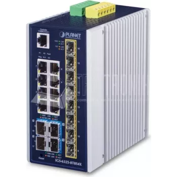 Switch gerido PLANET IP30 Industrial L3 8 portas