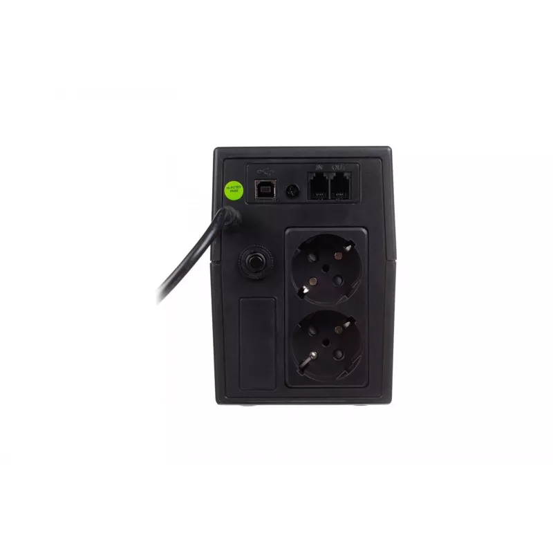 UPS Line-Interactive DIGITUS, 800VA/480W 12V/9Ah X1 bateria, 2x tomada CEE 7/7, RJ-11, LCD (DN-170064-LCD)