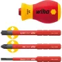 Punho de chave de fendas VDE Stubby Wiha SB28310101, diâmetro do punho 34 mm, isolado