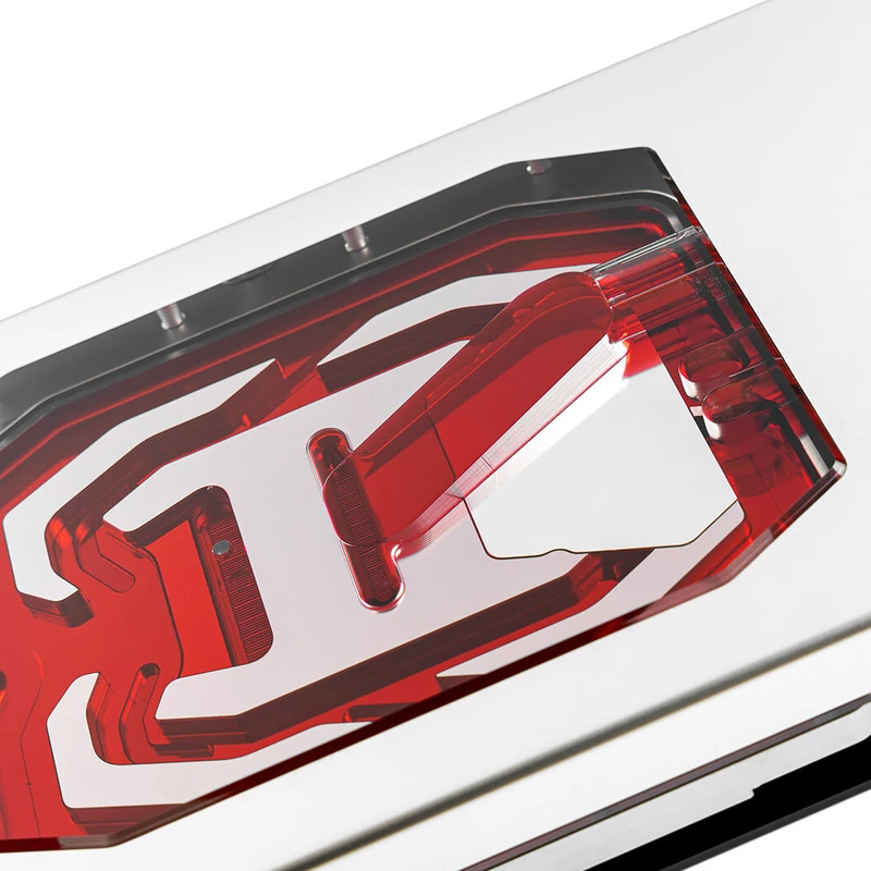 Watercool Heatkiller V Pro RTX 4090 FE ARGB refrigerador de GPU para água — topo em acrílico, base em níquel