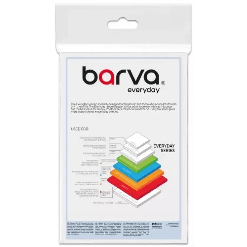Papel fotográfico Barva (IP-CE230-216) Everyday Glossy 230 g/m², 10x15 cm, 20 folhas