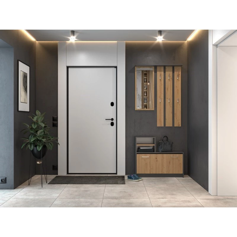 Roupeiro top e shop GAR ANT/ART com 1 porta de abrir, 850×240×1600 mm