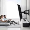 Suporte de TV de parede MACLEAN MC-781 para ecrãs de 66–177,8 cm (26–70 polegadas), inclinável -12–2°, VESA 100x100–400x400, carga máx. 45 kg, preto